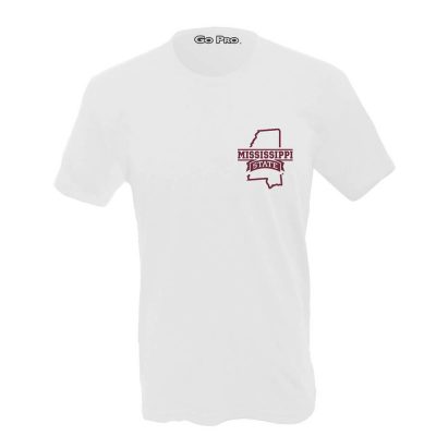 Mississippi State Crew Neck Tee-Shirt-White
