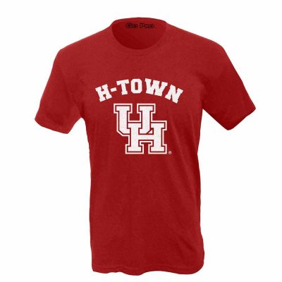 H-Town U of H Red Crew Neck Tee-Shirt