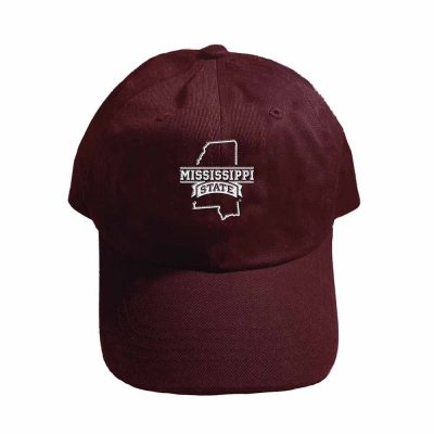 Mississippi State Maroon Curved Bib Cap By Go Pro